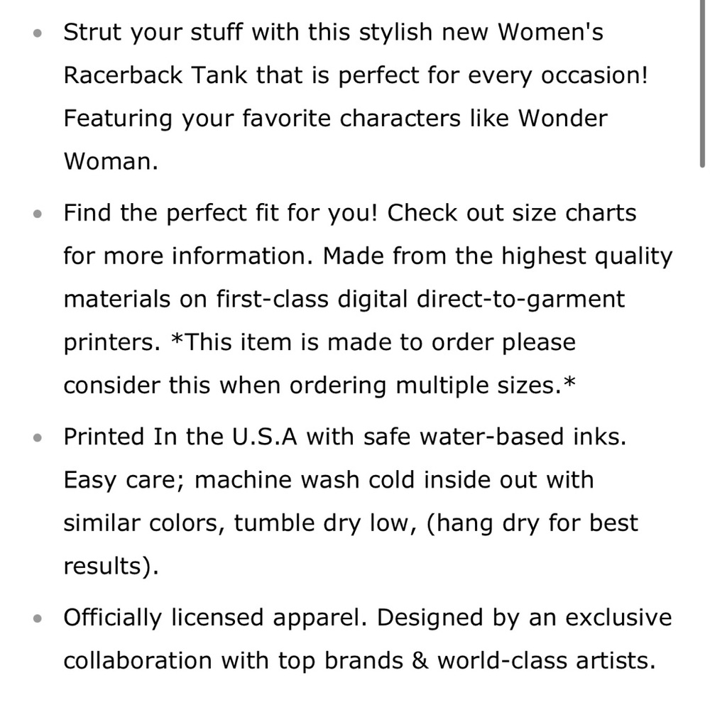 Women's Wonder Woman Retro Rainbow Logo Racerback Tank Top - Picture 7 of 7